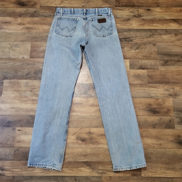 Wrangler Men's Western Light Wash Denim Jeans Size 34x36 - Picture 11 of 11